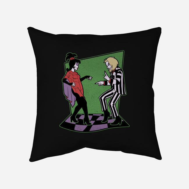 Beetle And Girl Dance-None-Non-Removable Cover w Insert-Throw Pillow-Studio Mootant