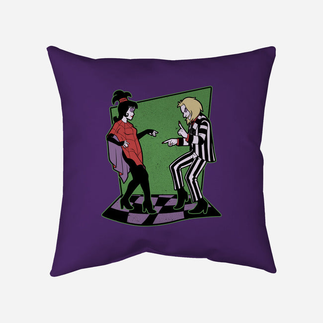 Beetle And Girl Dance-None-Non-Removable Cover w Insert-Throw Pillow-Studio Mootant