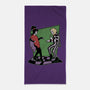 Beetle And Girl Dance-None-Beach-Towel-Studio Mootant