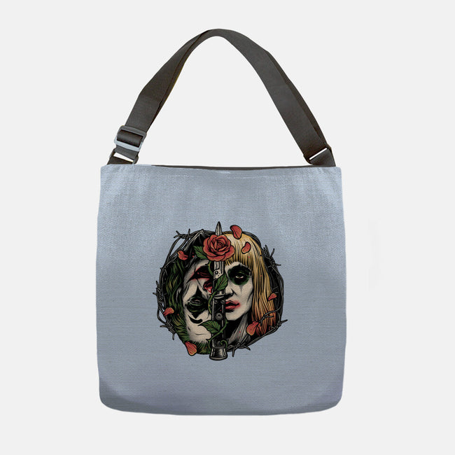 Strange Couple-None-Adjustable Tote-Bag-glitchygorilla