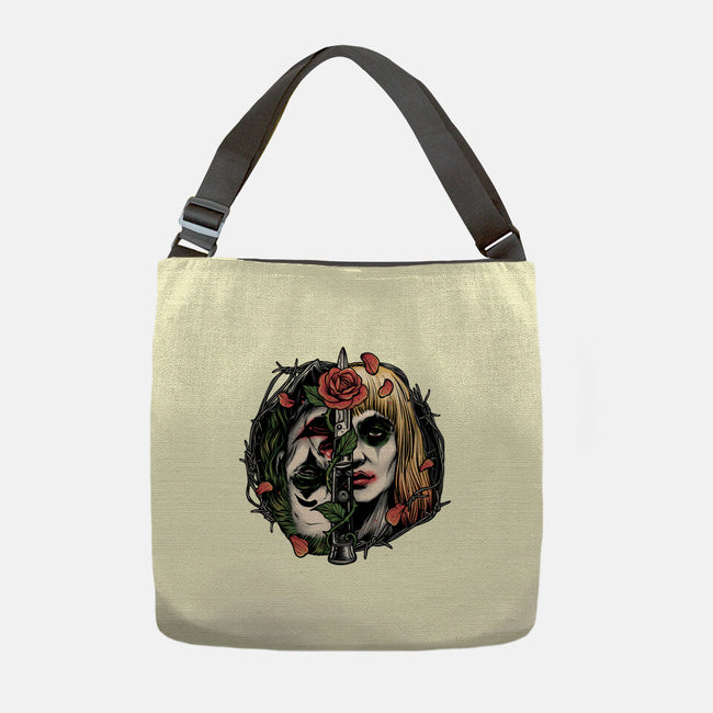 Strange Couple-None-Adjustable Tote-Bag-glitchygorilla