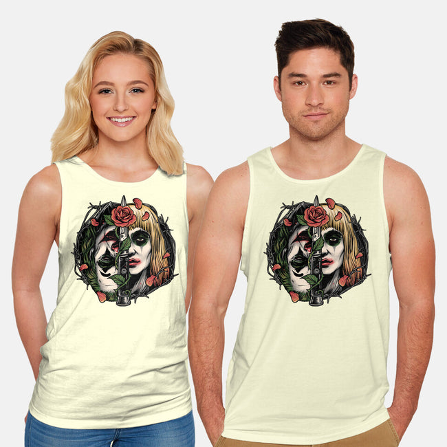 Strange Couple-Unisex-Basic-Tank-glitchygorilla