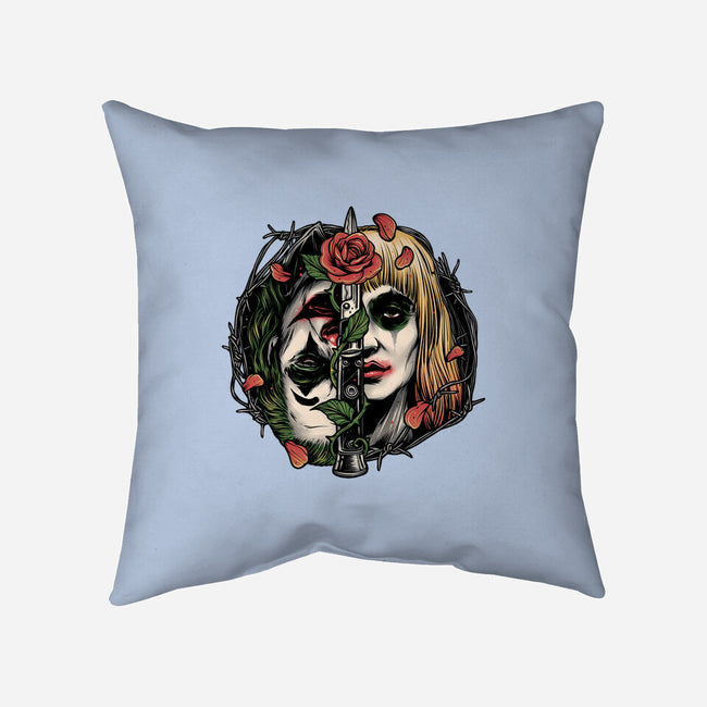 Strange Couple-None-Removable Cover w Insert-Throw Pillow-glitchygorilla