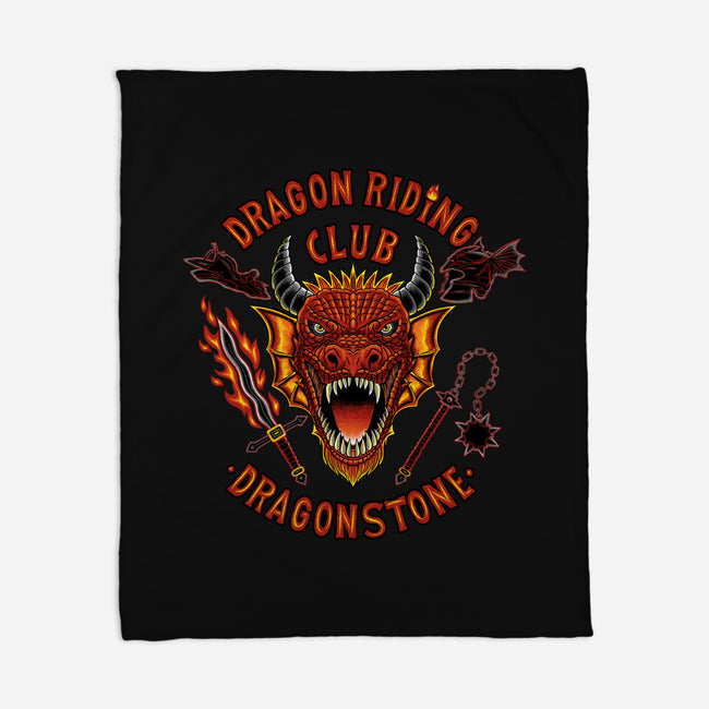 Dragon Riding Club-None-Fleece-Blanket-rmatix