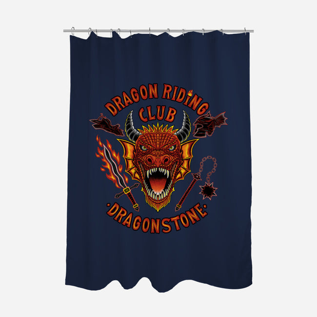 Dragon Riding Club-None-Polyester-Shower Curtain-rmatix