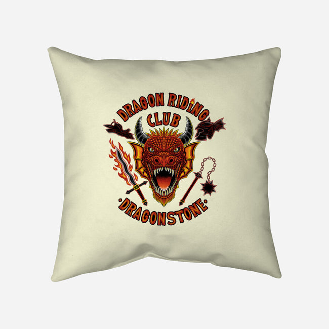 Dragon Riding Club-None-Non-Removable Cover w Insert-Throw Pillow-rmatix