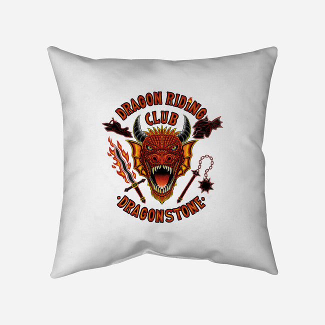 Dragon Riding Club-None-Removable Cover-Throw Pillow-rmatix