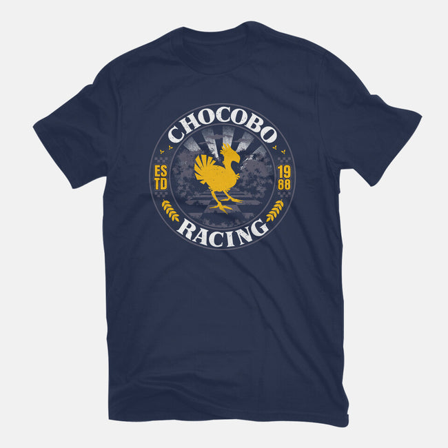 Chocobo Racing-Womens-Basic-Tee-rocketman_art