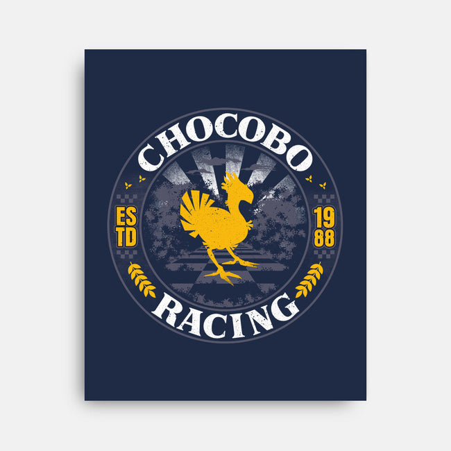 Chocobo Racing-None-Stretched-Canvas-rocketman_art