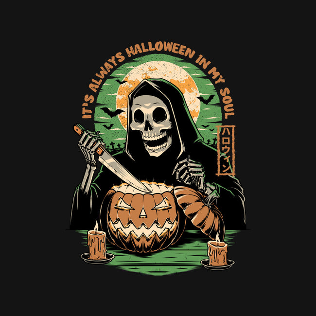 Reaper Halloween In My Soul-Womens-Basic-Tee-Studio Mootant