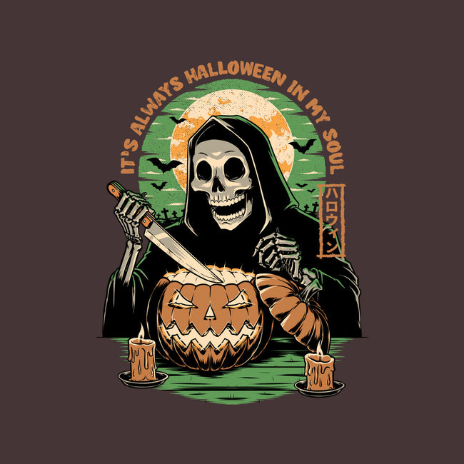 Reaper Halloween In My Soul-Womens-Basic-Tee-Studio Mootant