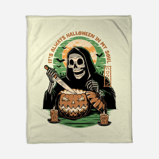 Reaper Halloween In My Soul-None-Fleece-Blanket-Studio Mootant