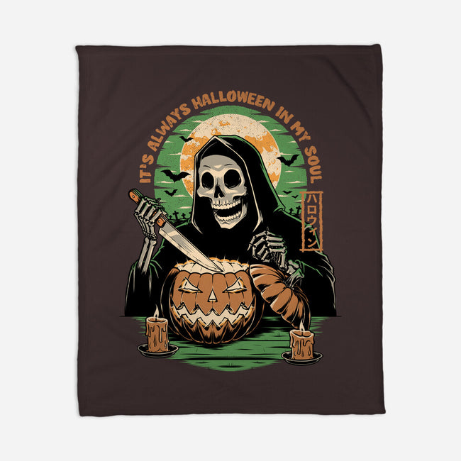 Reaper Halloween In My Soul-None-Fleece-Blanket-Studio Mootant