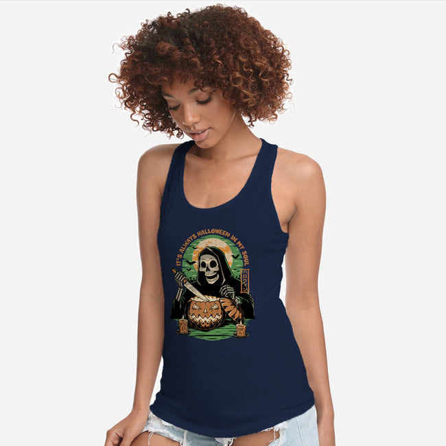 Reaper Halloween In My Soul-Womens-Racerback-Tank-Studio Mootant