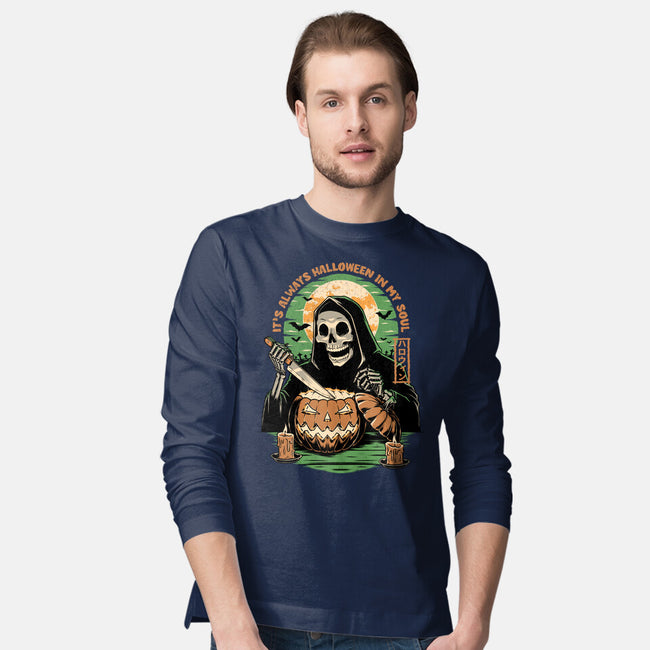 Reaper Halloween In My Soul-Mens-Long Sleeved-Tee-Studio Mootant