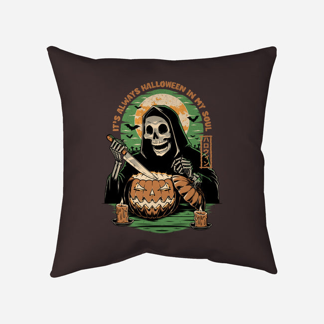 Reaper Halloween In My Soul-None-Removable Cover w Insert-Throw Pillow-Studio Mootant