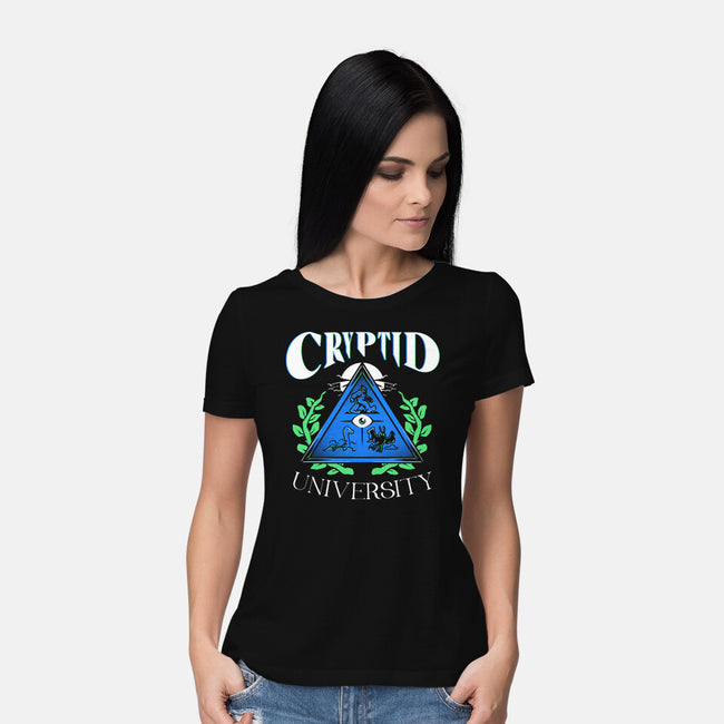 Cryptid University-Womens-Basic-Tee-estudiofitas