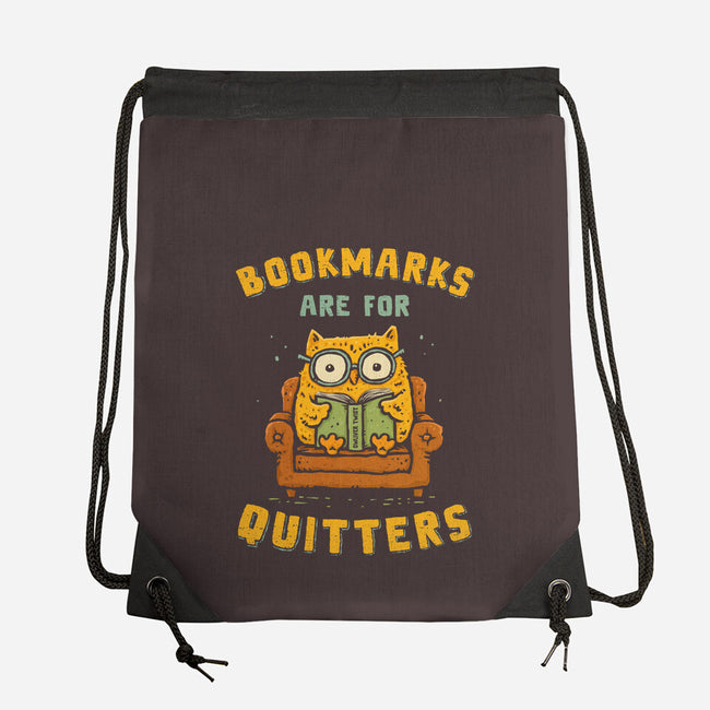 Bookmarks Are For Quitters-None-Drawstring-Bag-kg07