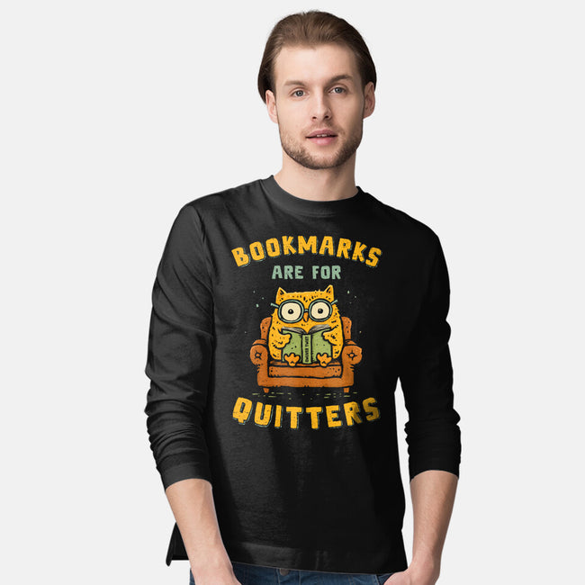 Bookmarks Are For Quitters-Mens-Long Sleeved-Tee-kg07