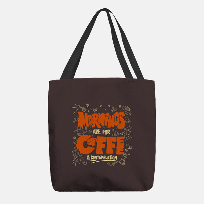 Coffee And Contemplation-None-Basic Tote-Bag-tobefonseca