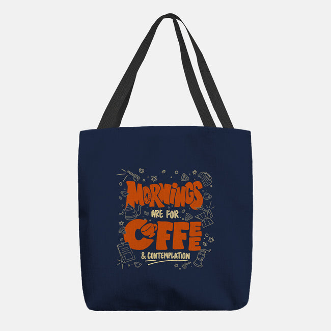 Coffee And Contemplation-None-Basic Tote-Bag-tobefonseca