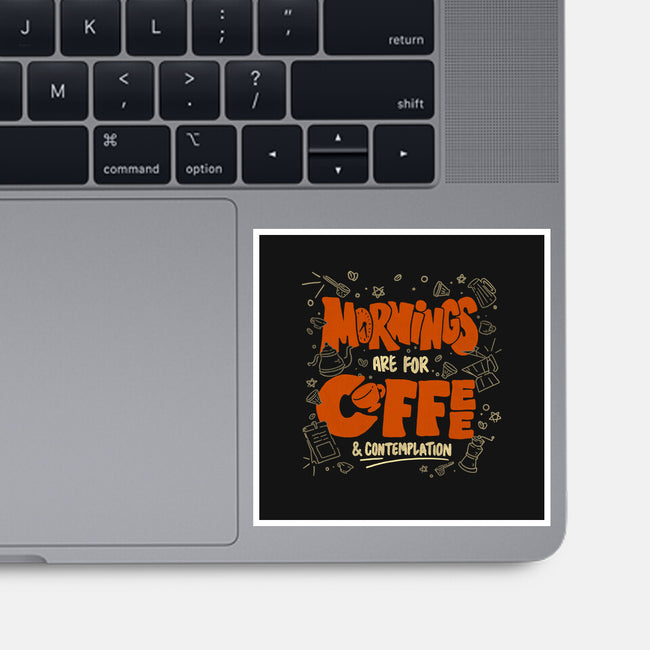 Coffee And Contemplation-None-Glossy-Sticker-tobefonseca