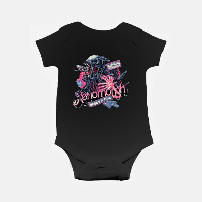 Out Of This World Terror-Baby-Basic-Onesie-glitchygorilla