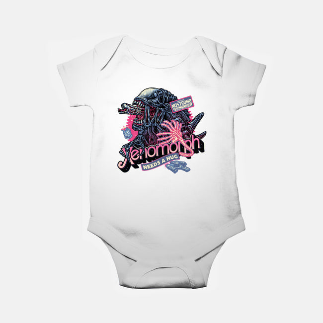 Out Of This World Terror-Baby-Basic-Onesie-glitchygorilla