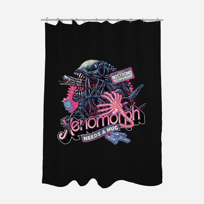 Out Of This World Terror-None-Polyester-Shower Curtain-glitchygorilla