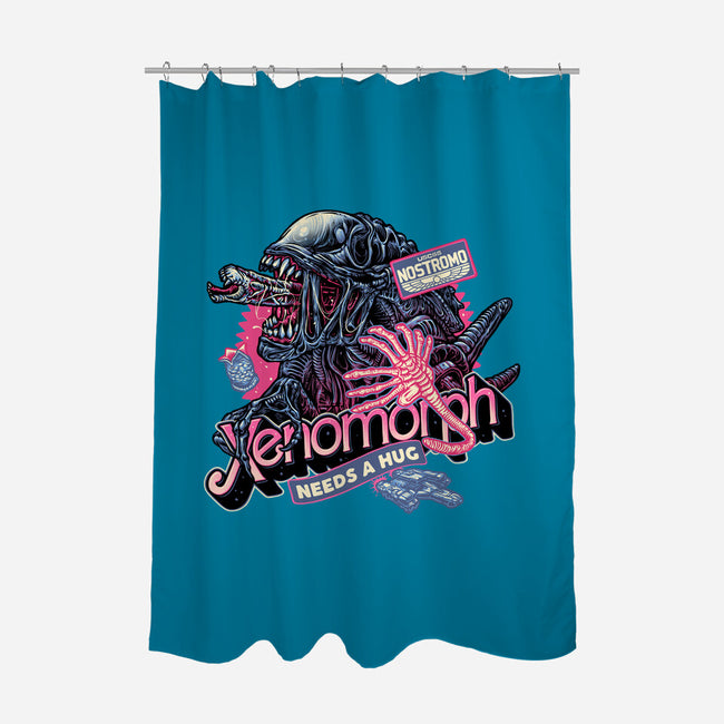 Out Of This World Terror-None-Polyester-Shower Curtain-glitchygorilla