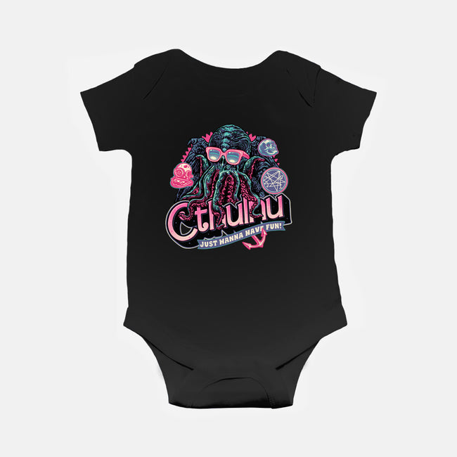 Creatures From The Deep-Baby-Basic-Onesie-glitchygorilla