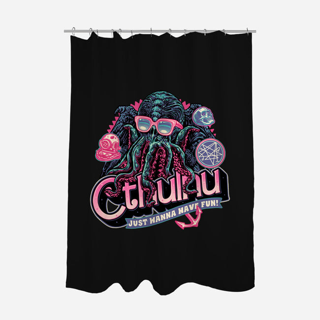 Creatures From The Deep-None-Polyester-Shower Curtain-glitchygorilla