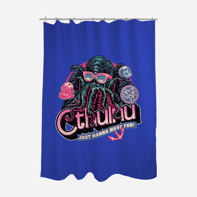 Creatures From The Deep-None-Polyester-Shower Curtain-glitchygorilla