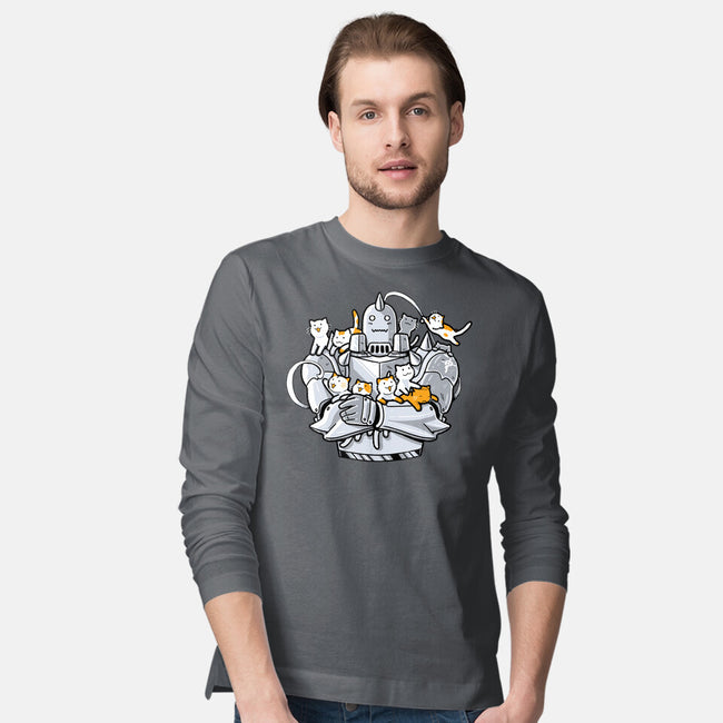 Purrmetal Alchemist-Mens-Long Sleeved-Tee-naomori