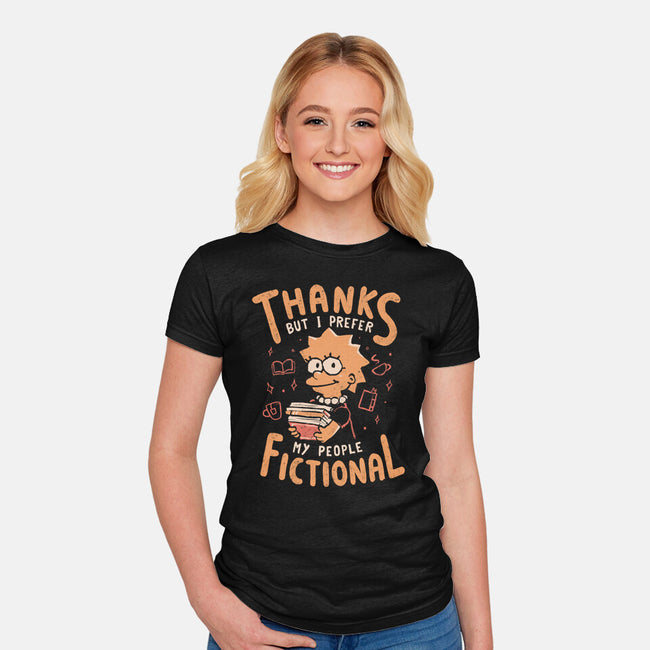 I Prefer My People Fictional-Womens-Fitted-Tee-Arigatees