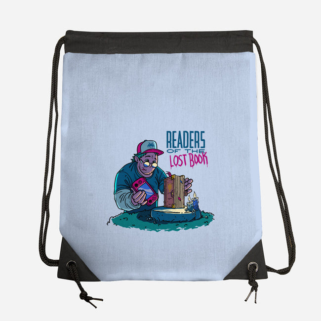 Lost Book-None-Drawstring-Bag-Getsousa!