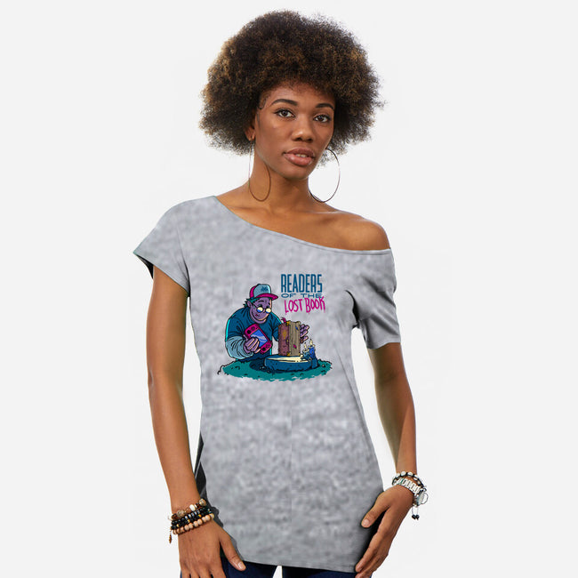 Lost Book-Womens-Off Shoulder-Tee-Getsousa!