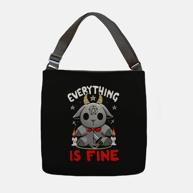 Baphomet Is Fine-None-Adjustable Tote-Bag-Vallina84