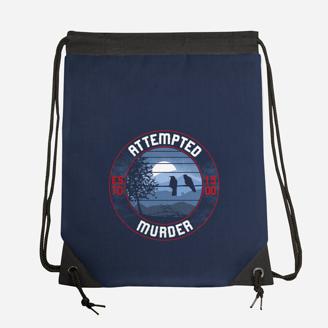 Attempted Murder Crows-None-Drawstring-Bag-rocketman_art