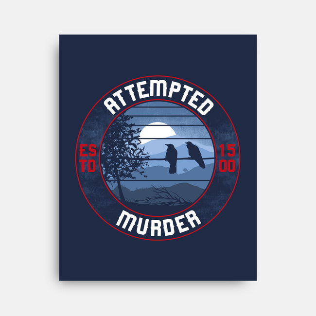 Attempted Murder Crows-None-Stretched-Canvas-rocketman_art