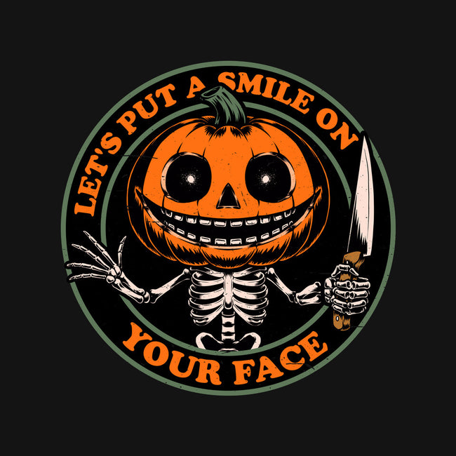 Smiling Creepy Pumpkin-Mens-Basic-Tee-Studio Mootant