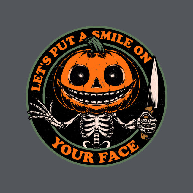 Smiling Creepy Pumpkin-Womens-Fitted-Tee-Studio Mootant