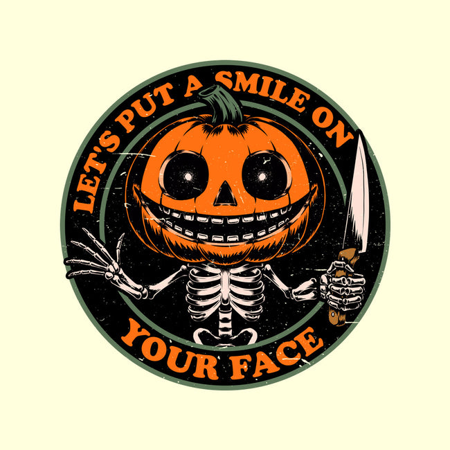 Smiling Creepy Pumpkin-Mens-Basic-Tee-Studio Mootant