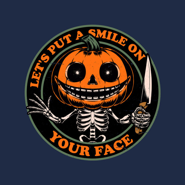 Smiling Creepy Pumpkin-Mens-Heavyweight-Tee-Studio Mootant