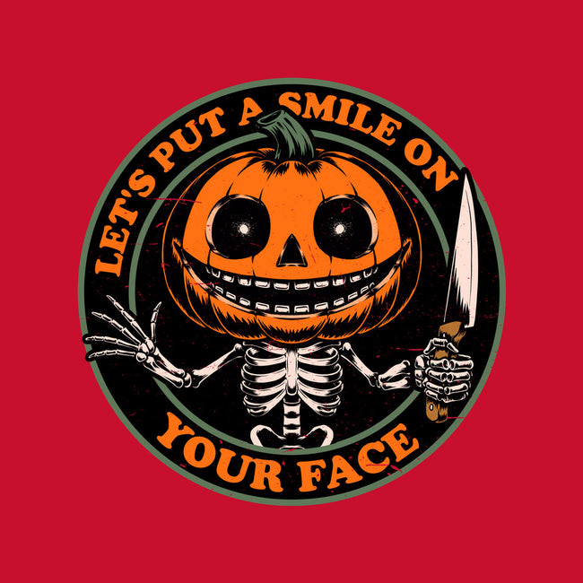 Smiling Creepy Pumpkin-Unisex-Basic-Tee-Studio Mootant