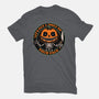 Smiling Creepy Pumpkin-Unisex-Basic-Tee-Studio Mootant