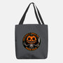 Smiling Creepy Pumpkin-None-Basic Tote-Bag-Studio Mootant