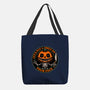 Smiling Creepy Pumpkin-None-Basic Tote-Bag-Studio Mootant