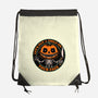 Smiling Creepy Pumpkin-None-Drawstring-Bag-Studio Mootant