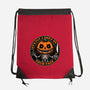 Smiling Creepy Pumpkin-None-Drawstring-Bag-Studio Mootant